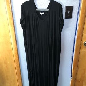 Piko black maxi dress